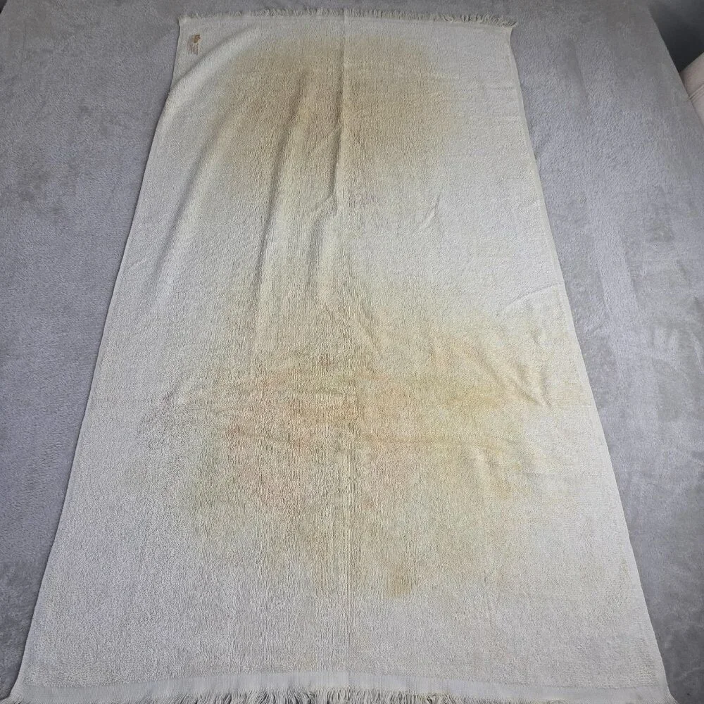 Vintage Sesame Street Bath Towel Big Bird Oscar 24x41 USA 70s 80s Retro Children